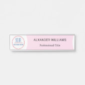 Plaque interchangeable de nom de porte de bureau a (Devant)