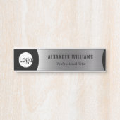 Plaque interchangeable de nom de porte de bureau a (Devant)