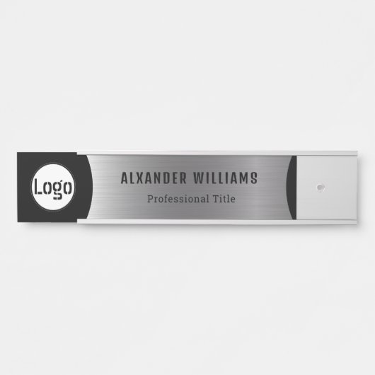 Plaque interchangeable de nom de porte de bureau a (Devant)