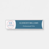 Plaque interchangeable de nom de porte de bureau a (Devant)
