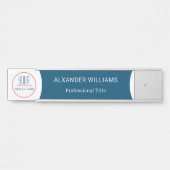Plaque interchangeable de nom de porte de bureau a (Devant)