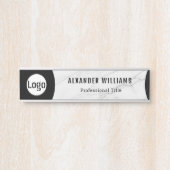 Plaque interchangeable de nom de porte de bureau a (Devant)