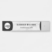 Plaque interchangeable de nom de porte de bureau a (Devant)