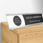 Plaque interchangeable de nom de porte de bureau a