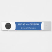 Plaque interchangeable de nom de porte de bureau a (Devant)