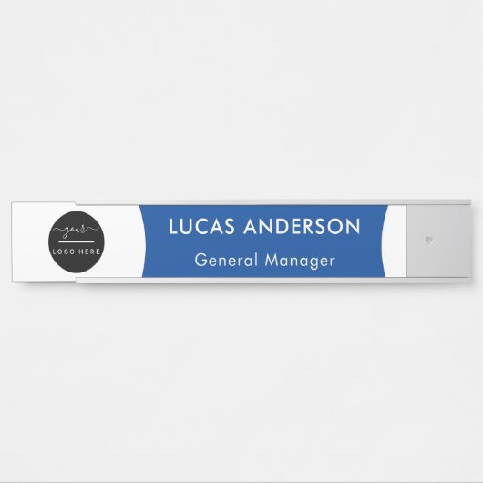 Plaque interchangeable de nom de porte de bureau a (Devant)