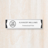Plaque interchangeable de nom de porte de bureau a (Devant)
