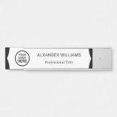 Plaque interchangeable de nom de porte de bureau a (Devant)