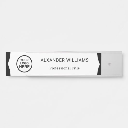 Plaque interchangeable de nom de porte de bureau a (Devant)