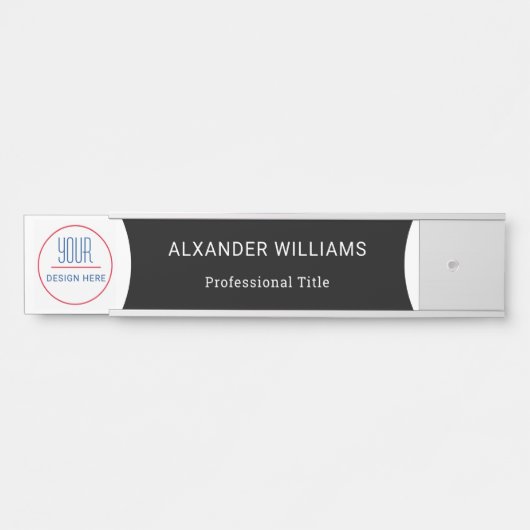 Plaque interchangeable de nom de porte de bureau a (Devant)