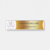 Plaque interchangeable de nom de porte de bureau a (Devant)