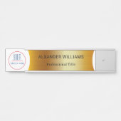 Plaque interchangeable de nom de porte de bureau a (Devant)