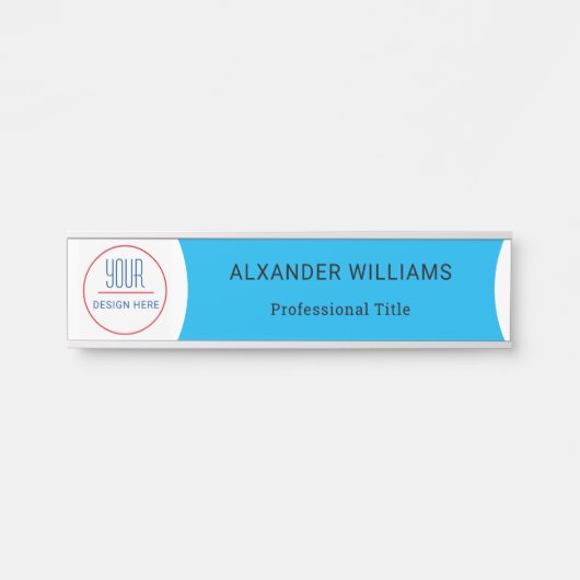 Plaque interchangeable de nom de porte de bureau a (Devant)