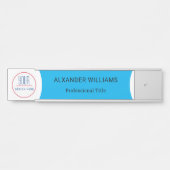 Plaque interchangeable de nom de porte de bureau a (Devant)