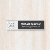 Plaque interchangeable de nom de porte de bureau a (Devant)