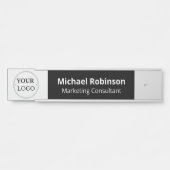 Plaque interchangeable de nom de porte de bureau a (Devant)
