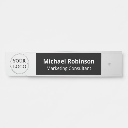 Plaque interchangeable de nom de porte de bureau a (Devant)