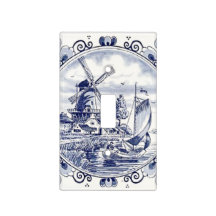 Chic Vintage Classique Moulin Hollandais Delft Ble