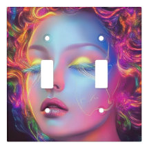 Femme Alien aux cheveux cosmiques