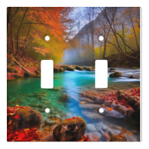 Paysage paisible de la rivière d'automne