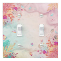 Vibrant Pastel Tropical Botanical Frame 