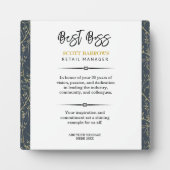 Plaque Joyeuse du patron (Devant)