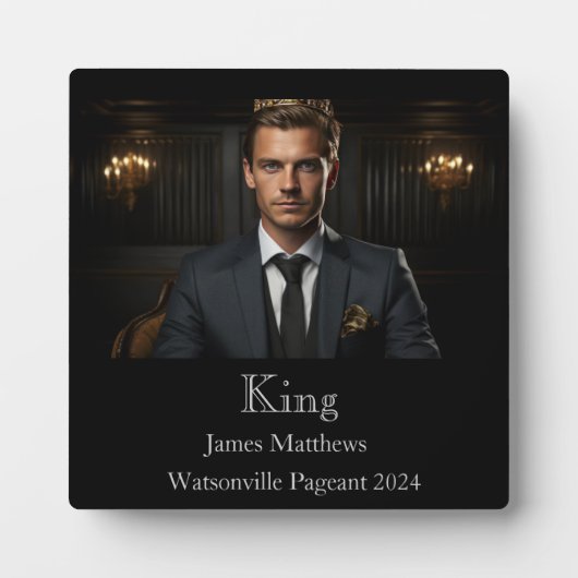 Plaque King Pageant (Devant)