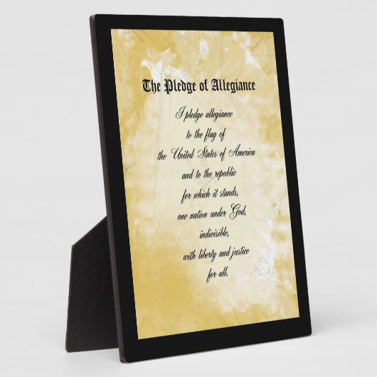 Plaque - Le serment d'allégeance (Côté)