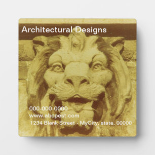 Plaque - Lion Head Fotoplaat