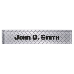 Plaque magnétique en acier diamant personnalisée