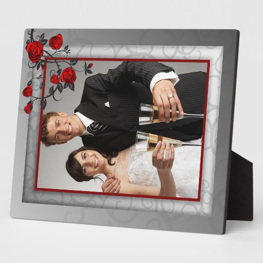 Plaque Mariage Rose enchantée (Côté)