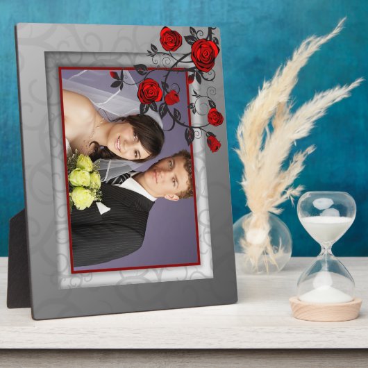 Plaque Mariage Rose enchantée (Côté)