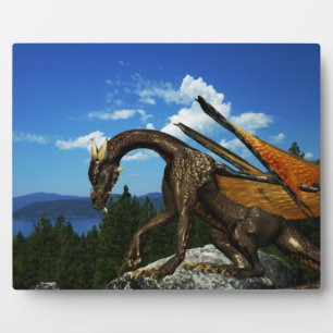 Plaque meer Uitzicht Fotoplaat