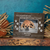 Plaque mémorielle de photo de famille avec grain d (Côté)