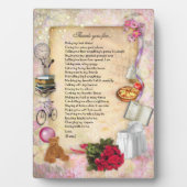 Plaque Merci Maman (Devant)