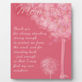 Plaque Merci Maman Arbres (Devant)