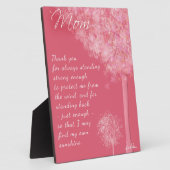 Plaque Merci Maman Arbres (Côté)