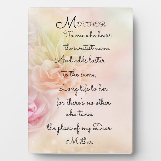 Plaque "MÈRE" (Devant)