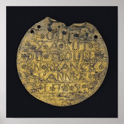 Plaque met de zin poster (Voorkant)