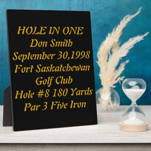 Plaque met tekst fotoplaat (Zijkant)