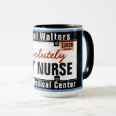 Plaque minéralogique drôle de la meilleure tasse (Devant droit)