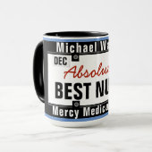 Plaque minéralogique drôle de la meilleure tasse (Devant gauche)