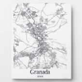 Plaque miniature Granada City Map (Devant)