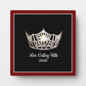 Plaque Miss America Silver Crown Awards (Devant)
