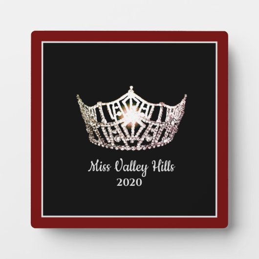 Plaque Miss America Silver Crown Awards (Devant)