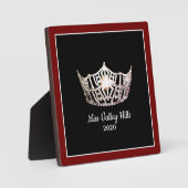 Plaque Miss America Silver Crown Awards (Recto)