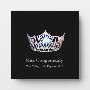 Plaque Miss America Silver Crown Awards