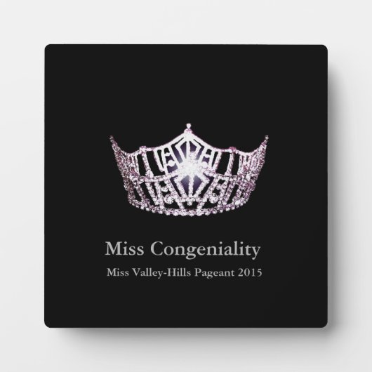 Plaque Miss America Silver Crown Awards (Devant)