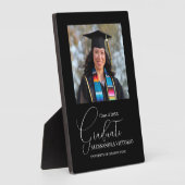 Plaque moderne blanche et noire (Côté)