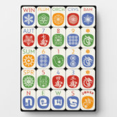 Plaque moderne Mah Jongg (Devant)